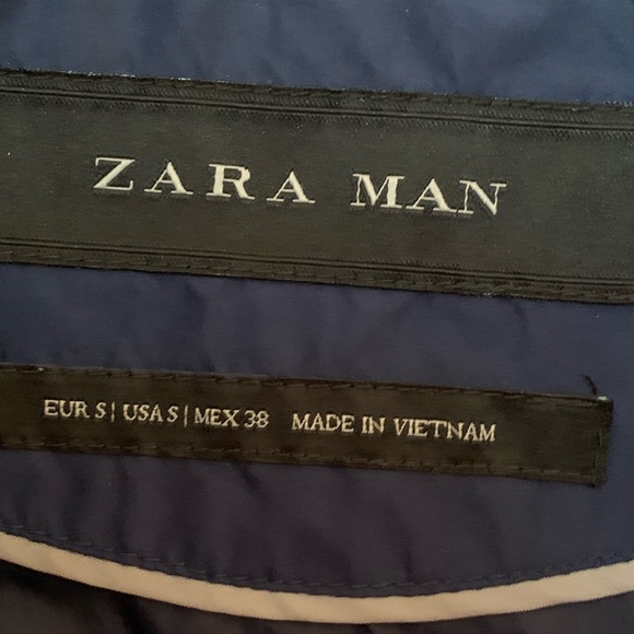 Zara Man Jacket Size Small With Zipper Pockets - Picture 5 of 8